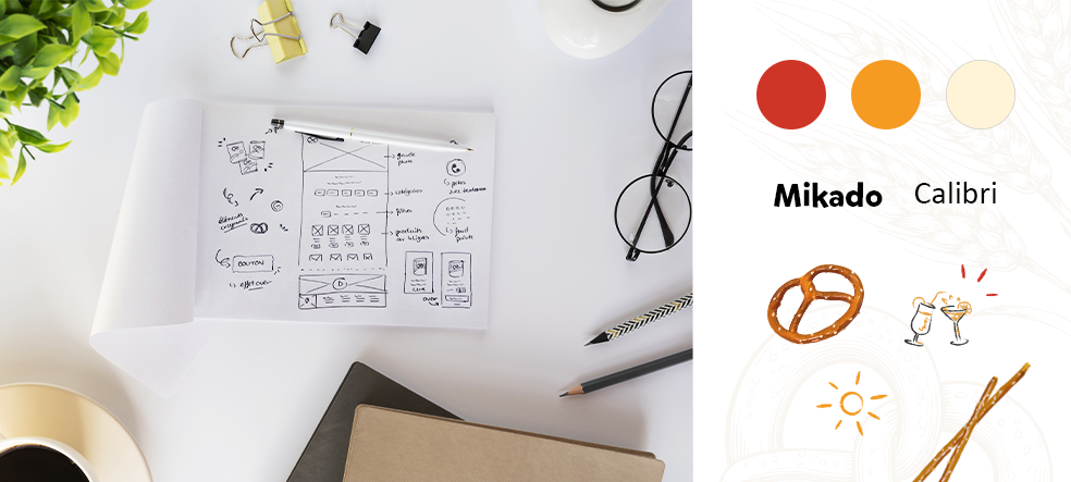 Recherches graphiques d&eacute;pliant marque Boehli