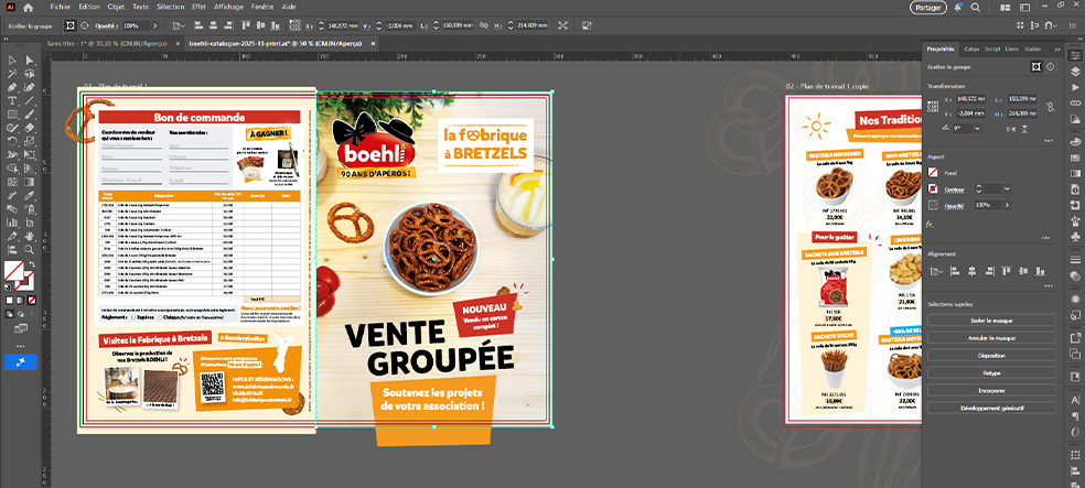 Copie d'&eacute;cran Illustrator montage de d&eacute;pliant Boehli