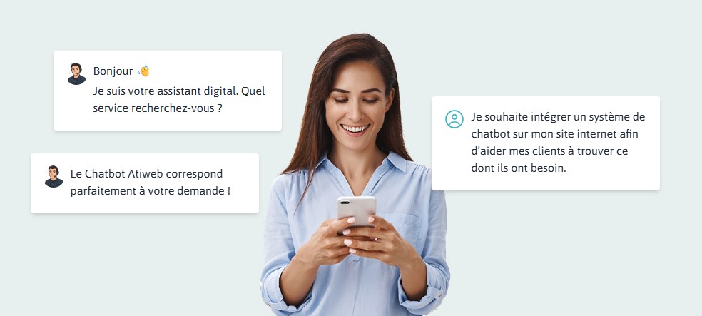 Chatbot IA Atiweb - Image d'illustration